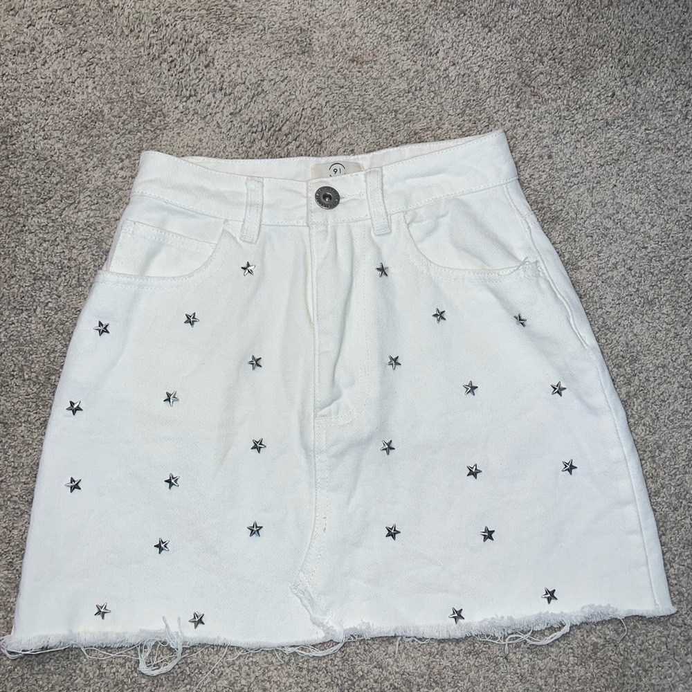 Cotton on denim mini skirt